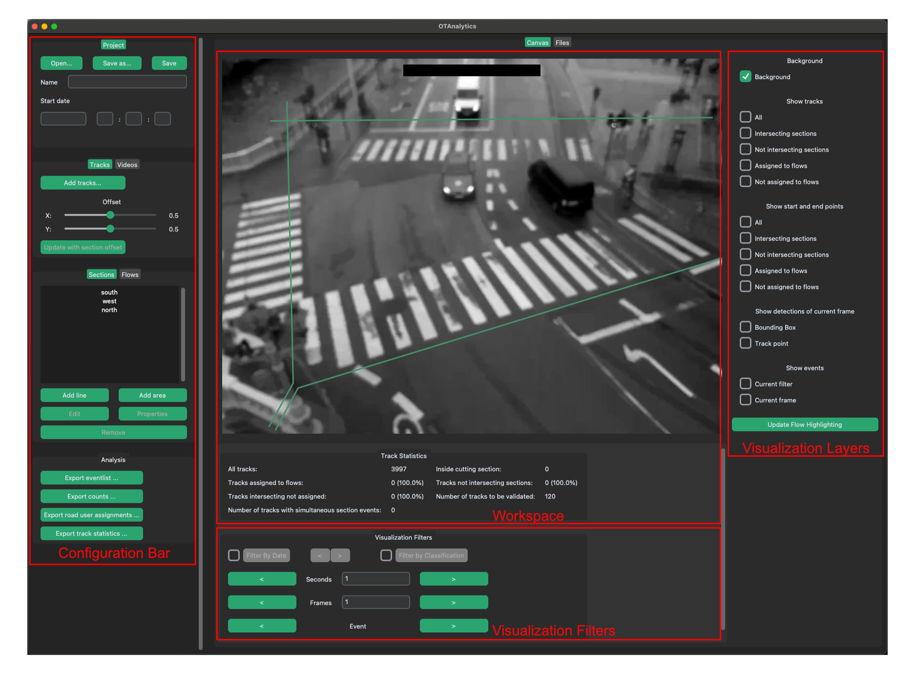 User Interface of OTAnalytics